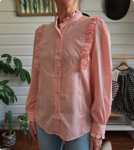Polka Dot Shirt - Rose