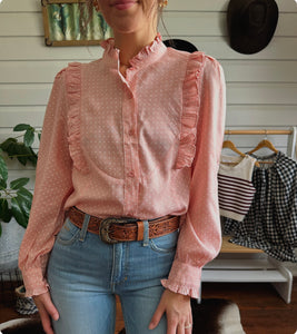 Polka Dot Shirt - Rose