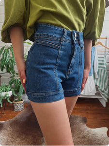 Denim Shorts - Detailed Stitching