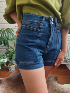 Denim Shorts - Detailed Stitching