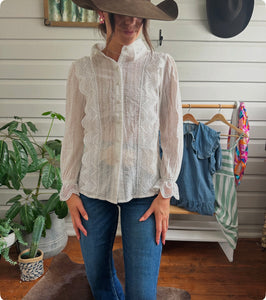 Cotton Lace Blouse