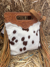 Cowhide - Tooling Sling Cowhide Bag - Cali-AB04