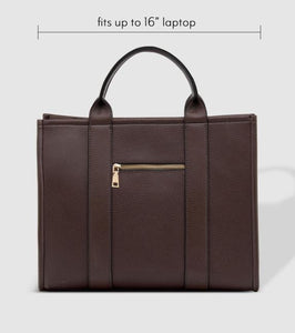 Manhattan Tote Bag- chocolate
