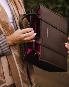 Manhattan Tote Bag- chocolate