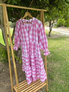 Gingham Dress SEVEN EIGHT SIX DRESS - Pink