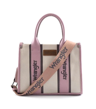 Wrangler Two Tone Tote/Crossbody Bag- Pink