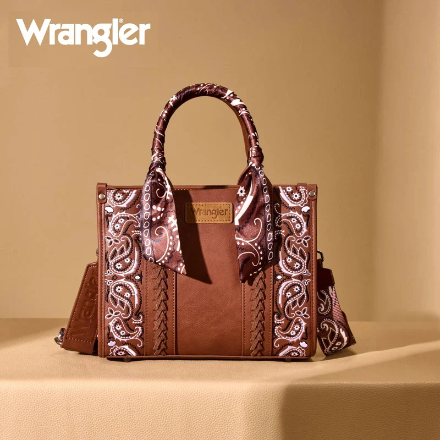 Wrangler Paisley Print Tote Crossbody