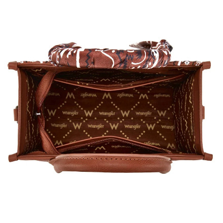 Wrangler Paisley Print Tote Crossbody