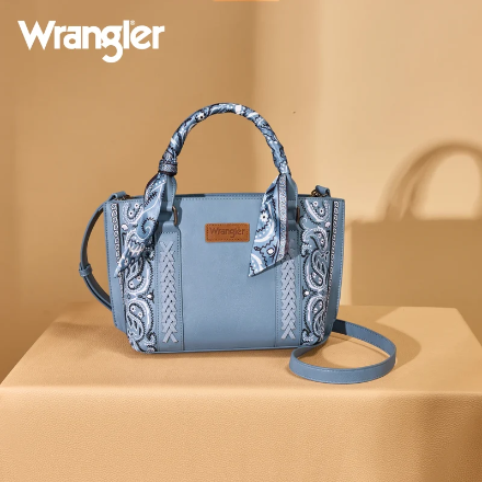 Wrangler Paisley Print Tote Crossbody Bag
