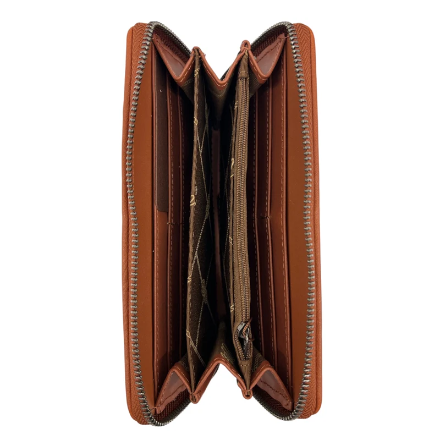 WRANGLER SCROLL PRINT ZIP AROUND WALLET