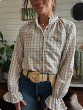Birdie Top - Check Tan