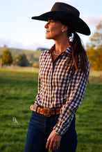 FREYA SHIRT - CHOCOLATE GINGHAM