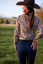 FREYA SHIRT - CHOCOLATE GINGHAM