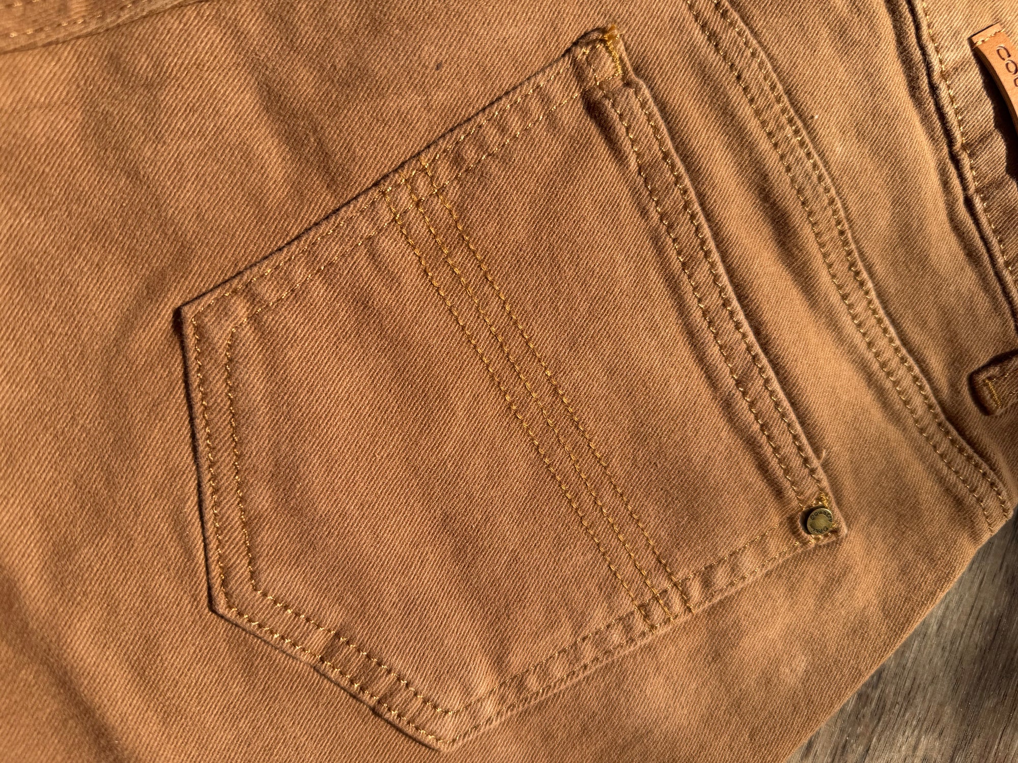 Denim Shorts Darla - Saddle