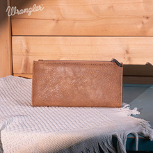 Wrangler Embroidered Bi-Fold Wallet - Tan