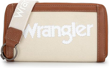 Wrangler Logo Wallet/Wristlet -Tan