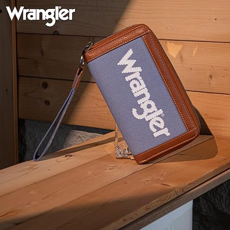 Wrangler Logo Wallet/Wristlet -Jean