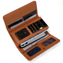 Lee Striped Collection Trifold Wallet/Wristlet - Tan