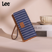 Lee Striped Collection Trifold Wallet/Wristlet - Navy