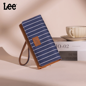 Lee Striped Collection Trifold Wallet/Wristlet - Navy