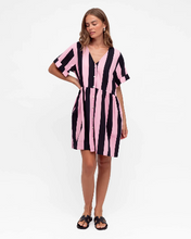 Rosewood Stripe Button Dress
