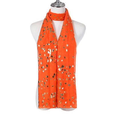 Scarf - Gold Spots - Orange