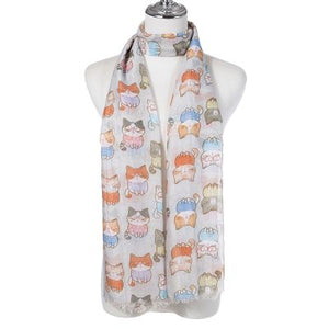 Scarf - Cat Print