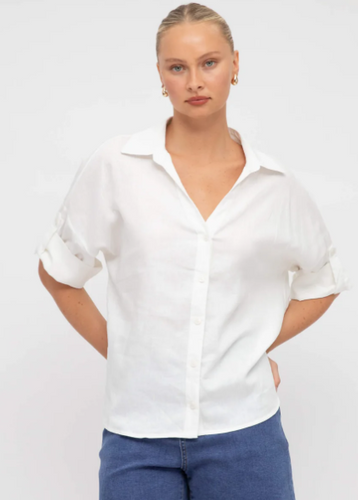 Libby Relax Fit Shirt - White