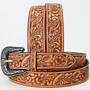 Genuine American Leather Belt - Tooled - ADBLF220