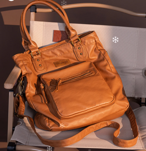 Wrangler Slouchy Tote/Crossbody - Light Brown