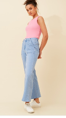 Rach Wide leg Denim Pants