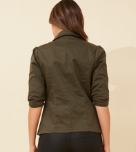 Milos Solid Blazer - Khaki