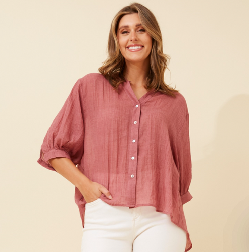 Miranda top ~ Raisin