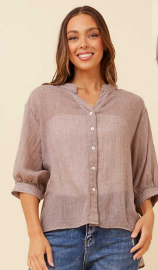Miranda top ~ Chocolate