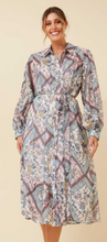 Jennifer Long Sleeve Dress - Patterned - Sage