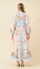 Presley Floral Maxi Dress - Pale Blue