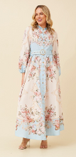 Presley Floral Maxi Dress - Pale Blue