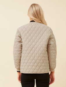 Zarabella Quilted Jacket - Beige