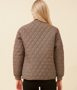 Zarabella Quilted Jacket - Coffee