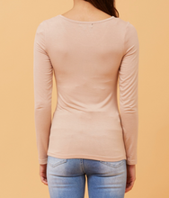 Solid Long Sleeve Top - Stone