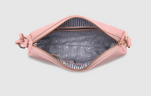 Kasey Crossbody Bag - Stripe Strap - Blush Pink