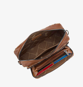 Wrangler Southwestern Dual Sided Print Crossbody Purse with Wallet - Navy