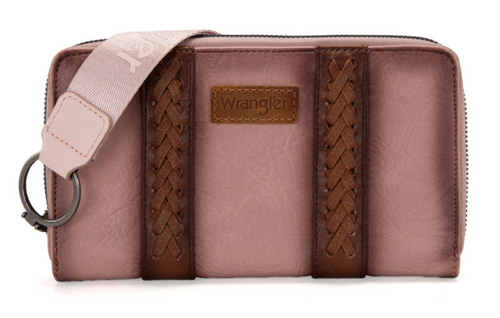 Wrangler Whipstitch Wallet/Wristlet - Pink
