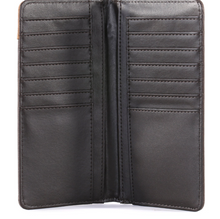 Montana West Embroidered Boot Scroll Men's Bifold Wallet - Coffee