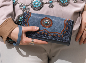 Trinity Ranch - Concho Collection Wallet - Jean