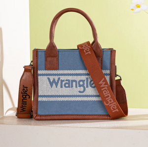 Wrangler Logo Mini Tote/Crossbody Bag - Jean