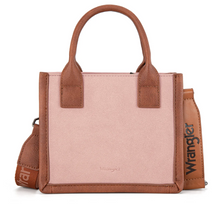 Wrangler Logo Mini Tote/Crossbody Bag - Pink