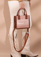 Wrangler Logo Mini Tote/Crossbody Bag - Pink