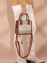 Wrangler Logo Mini Tote/Crossbody Bag - Khaki