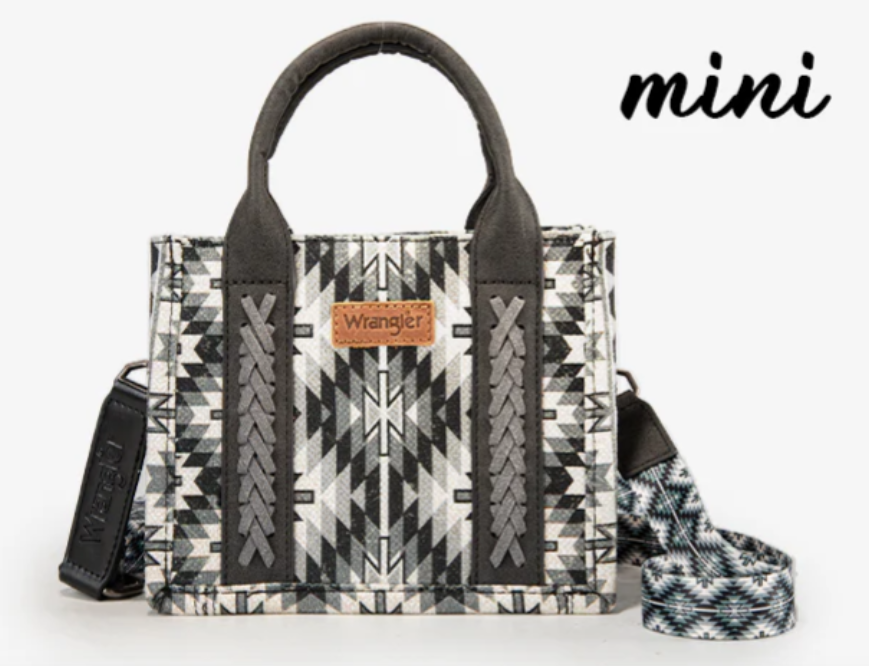 Wrangler Southwestern Mini Tote/Crossbody - Black
